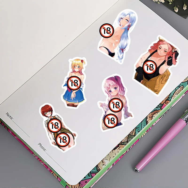 50Pcs Customized Cartoon Sexy Stickers Attractive Posture, Indescribable  Decorative Patterns, Very Powerful Hidden Resources - AliExpress