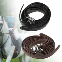 2pcs English Stirrup Leathers with Stainless Steel Buckles, 1.35 M Length Stability Horse Riding Equipment, Equestrian Gear 2