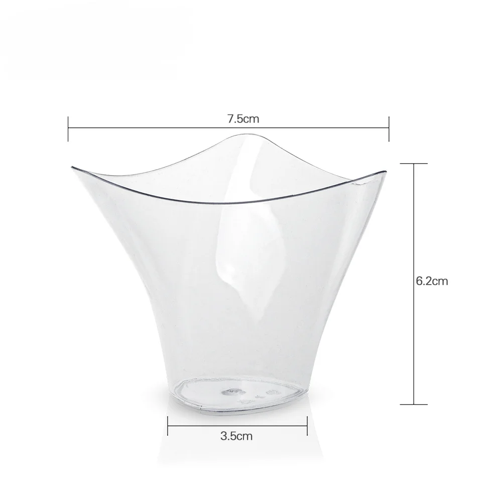 25/50PCS Disposable Dessert Cups for Party Birthday 3.4OZ Twisted Triangle Mousse Dessert Cup Ice Cream Cup Frozen Pudding Cup BEST SELLERS 25/50PCS Disposable Dessert Cups for Party Birthday 3.4OZ Twisted Triangle Mousse Dessert Cup Ice Cream Cup Frozen Pudding Cup BEST SELLERS