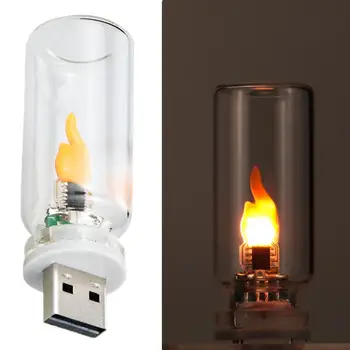 Display per atmosfera creativa notturna a filamento LED Mini decorazioni per luce notturna USB per auto, camera da letto, desktop, corridoio, campeggio