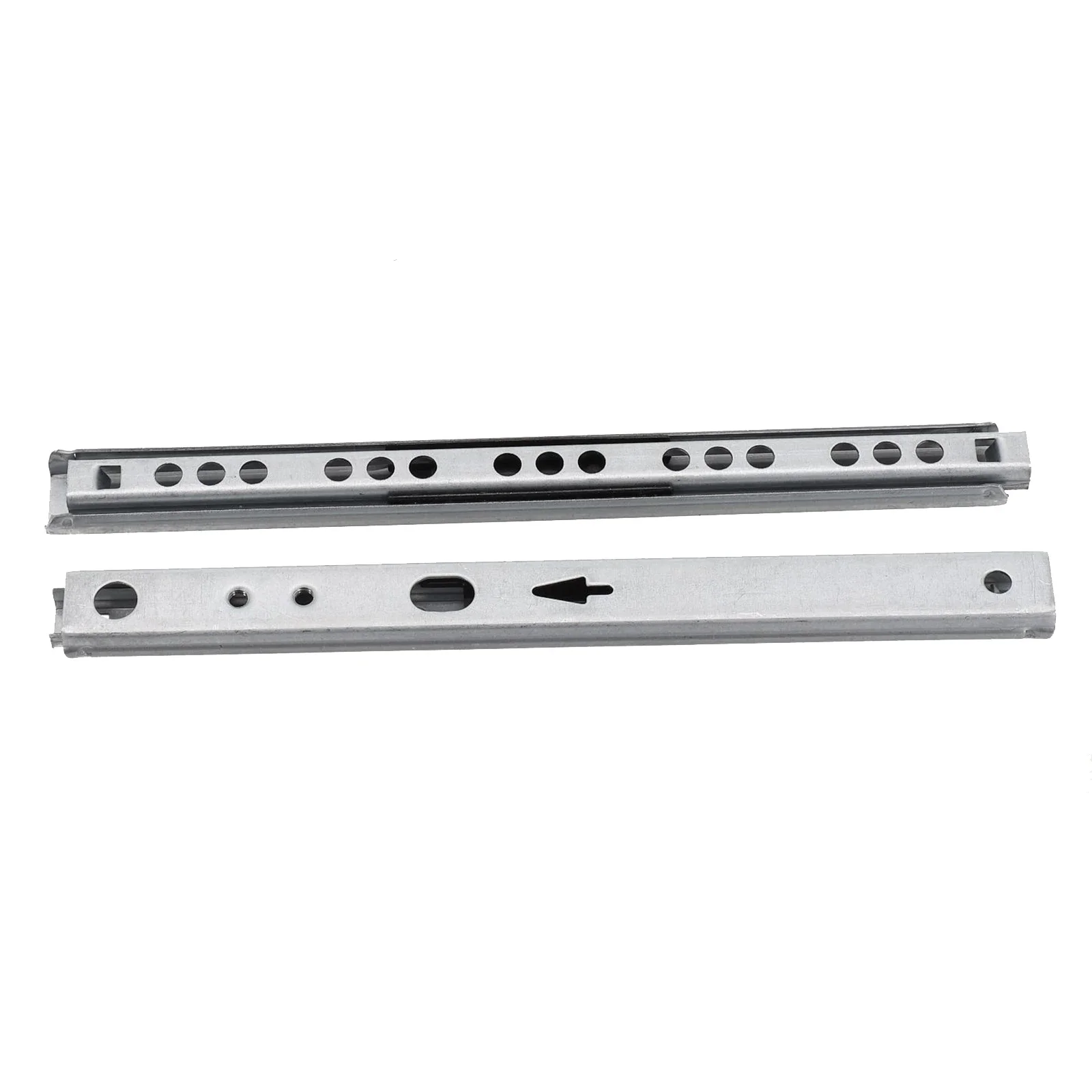 2PCS Kitchen Cupboard Drawer Slides Furniture Guide Rail Full Extension 17mm