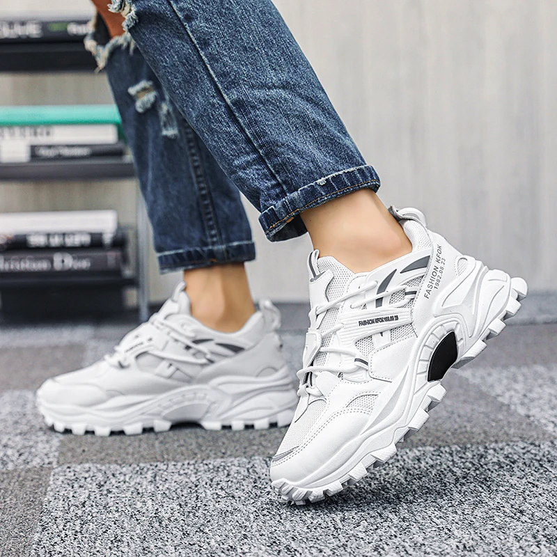 

Men Street Running Shoes Non-slip Men's Sport Shoes Comfortable Breathable Walking Sneakers Tenis Masculino Zapatillas Hombre