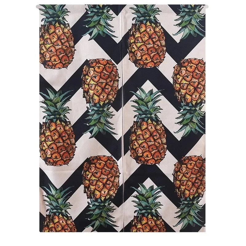 Southeast Asia Wind Cotton Linen Fabric Door Curtain Half Curtain Partition Entrance Curtain Decor Hanging Fruit Series 5