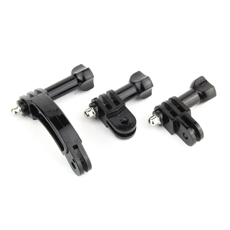 For GoPro Hero 7 6 5 4 3+ 3 2 1 Camera Helmet Curved Extension Arm with Rotary Connection Screw Mount Holder