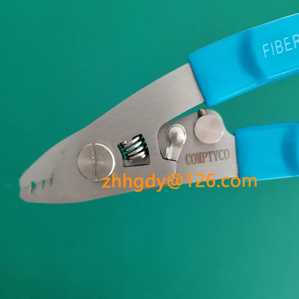 VCFS-30 Stainless Steel Three-port Fiber Stripping Pliers FTTH Tool Fiber Optic Wire Stripper (Optional Two Ports)