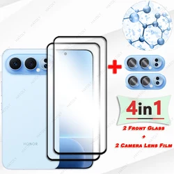 Premium Black Edge Glass Screen Protector with Camera Lens Guard for 1 Glass and 1 Lens