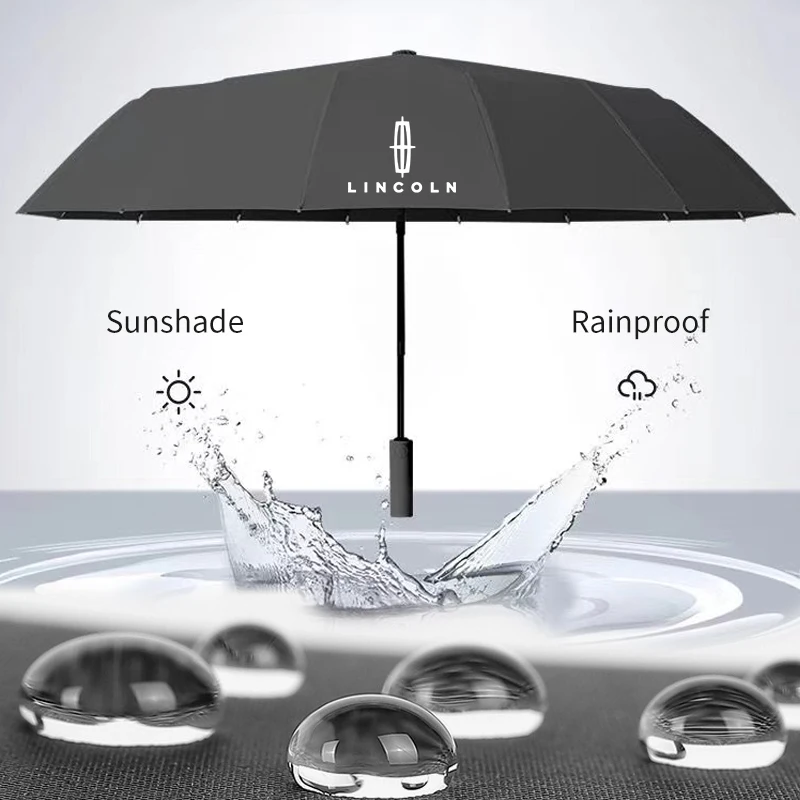 Car Fully Automatic Folding Umbrella Sunshade Accessories For Lincoln MKZ MKX Aviator Navigator Continental Corsair Nautilus