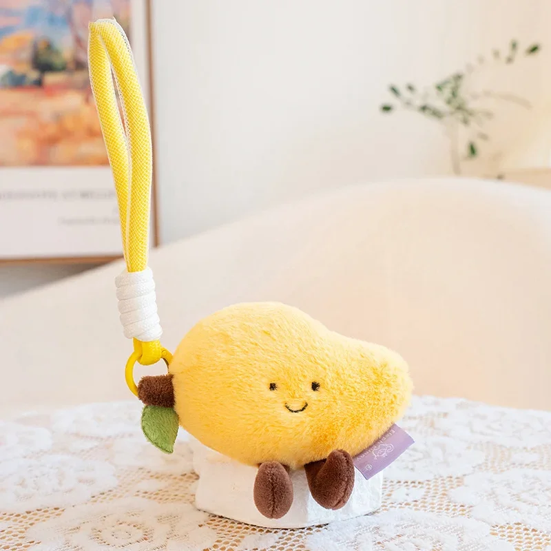 Lovely Plush Keychain Bag Decor Pineapple Strawberry Apple Banana Cute Stuffed Fruit Doll Soft Plushies Gifts Girl_voghion.com