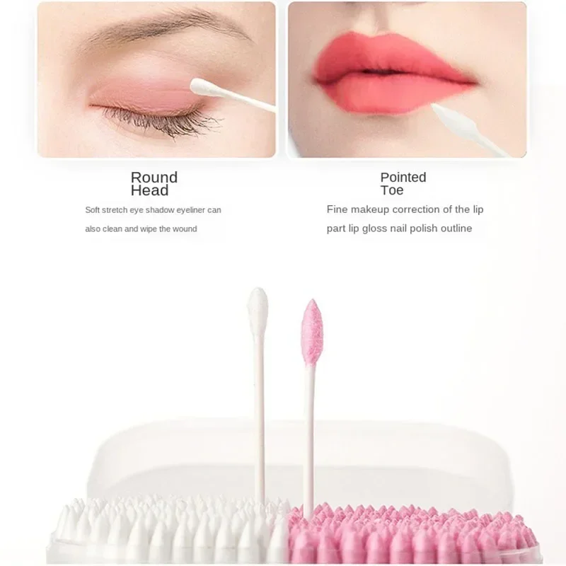 100/200/300Pcs Disposable Dual Heads Ear Cleaning Makeup Cotton Swabs