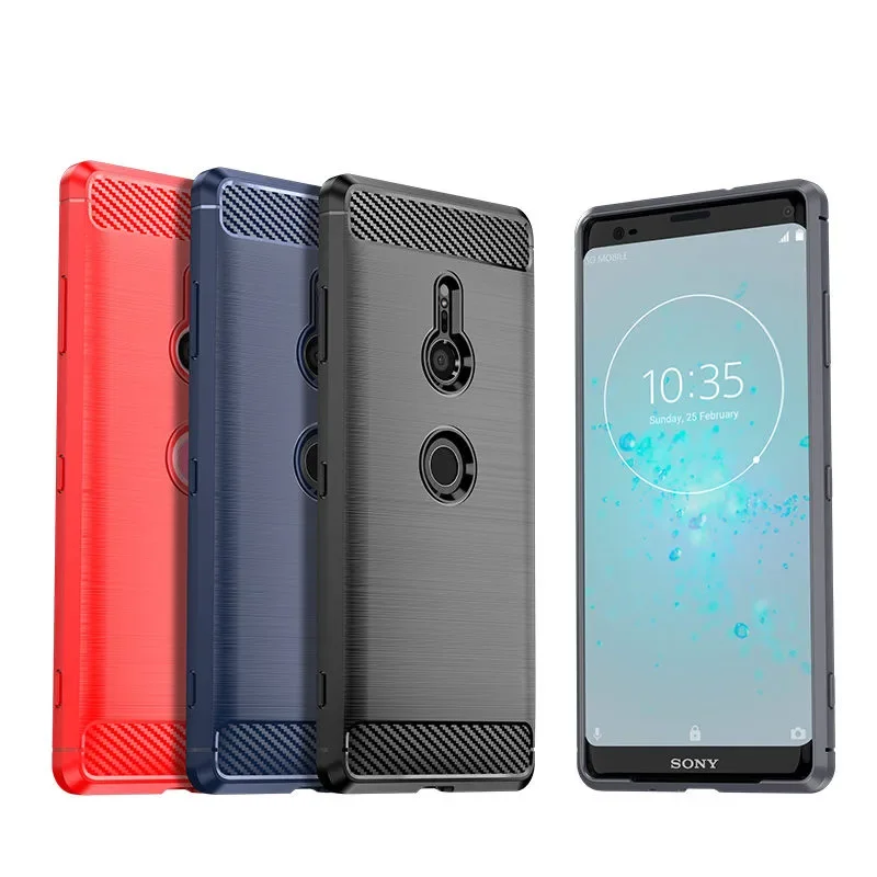 Carbon Fiber Texture Shockproof Protective TPU Case