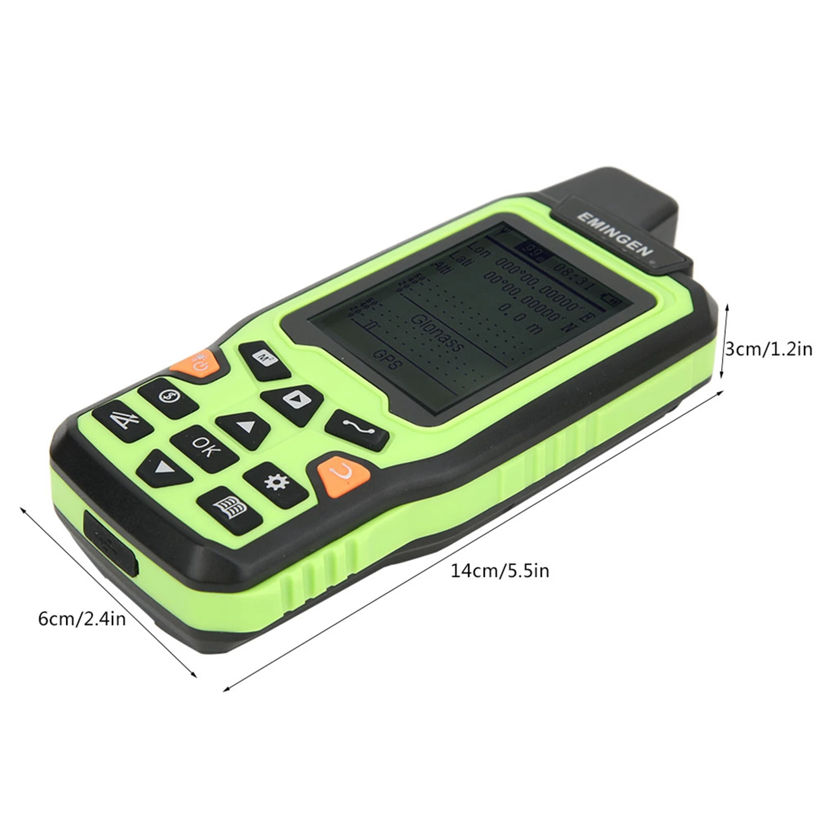 Handheld GPS Land Meter EM90 Mini Portable High Precision Handheld GPS Land Area Meter Land Survey Measuring Instrument US Plug 100‑240V