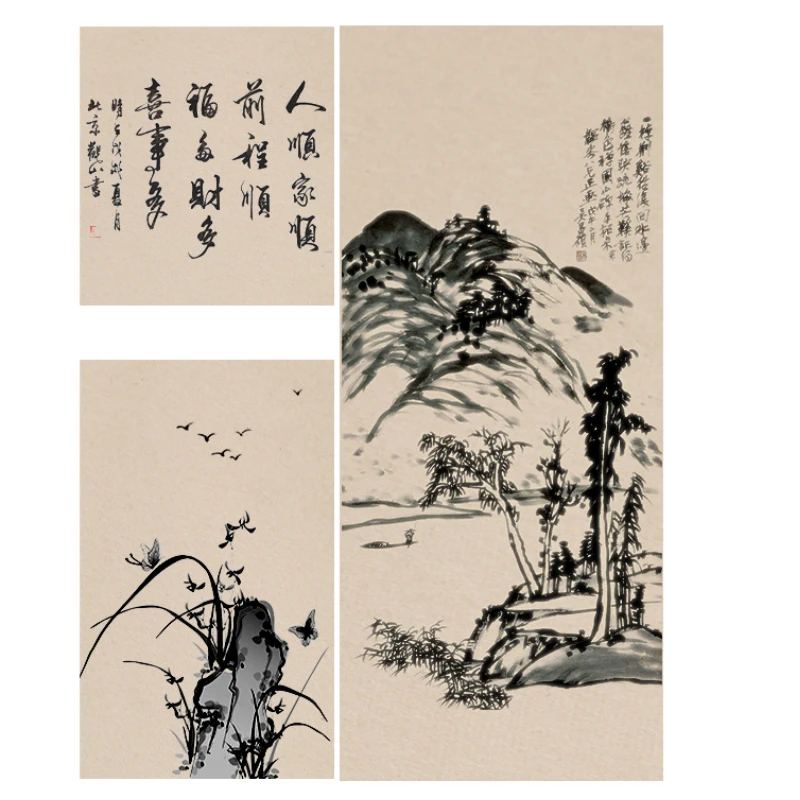 書道筆ペン,ギフトボックス付きブラシ,中国の絵画,風景画,インク　AliExpress