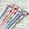 4PCS/Set Cute Dog Gel Pen Tongue Pulling Gel Ink, Cat Design, 0.5MM Black Neutral Pen Quick Dry Stationery New 5