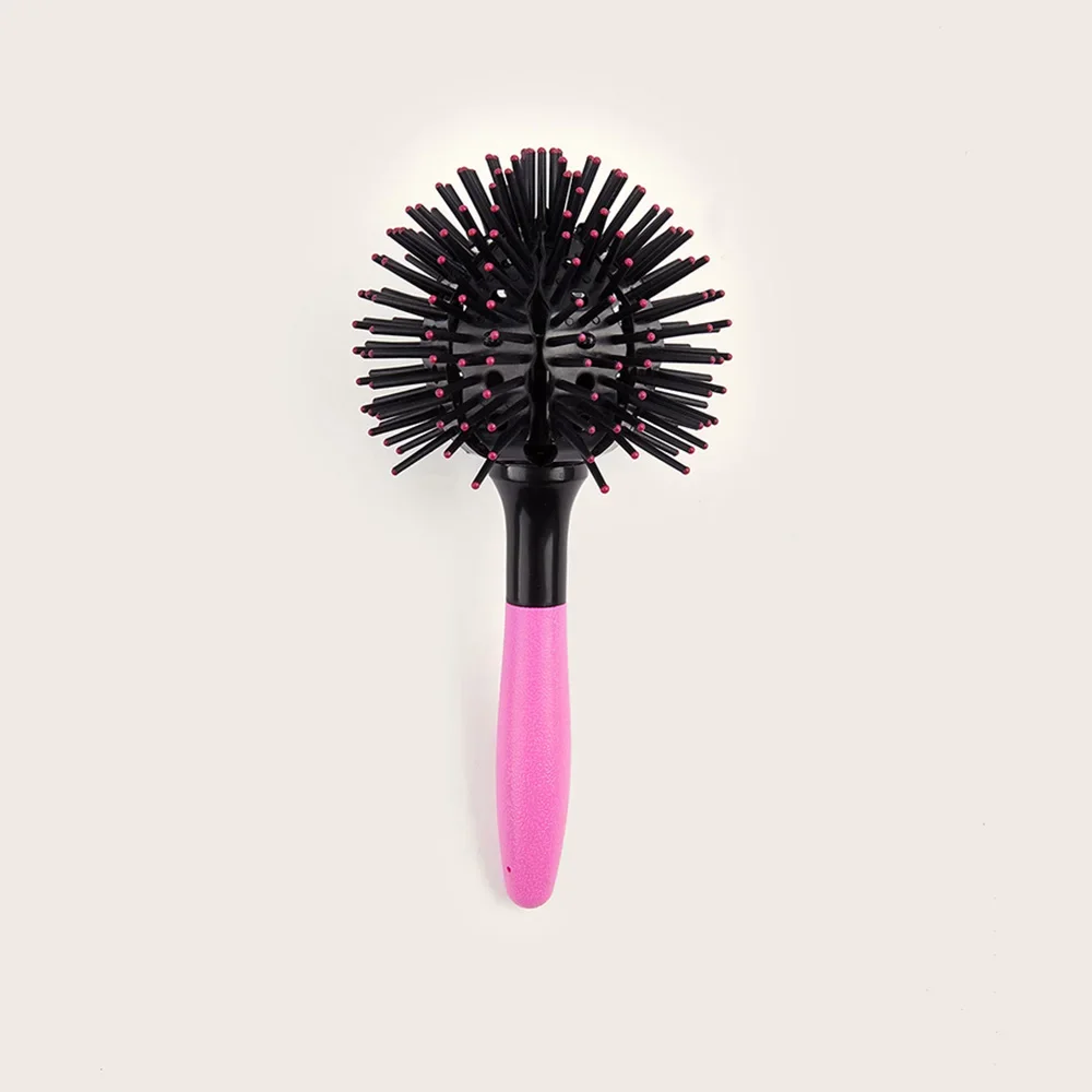 3D Round Hair Brushes Detangling Hairbrush Spherical Ball Brush 360° Round Styling Hair Brush Salon Heat Resistant Hair Combs