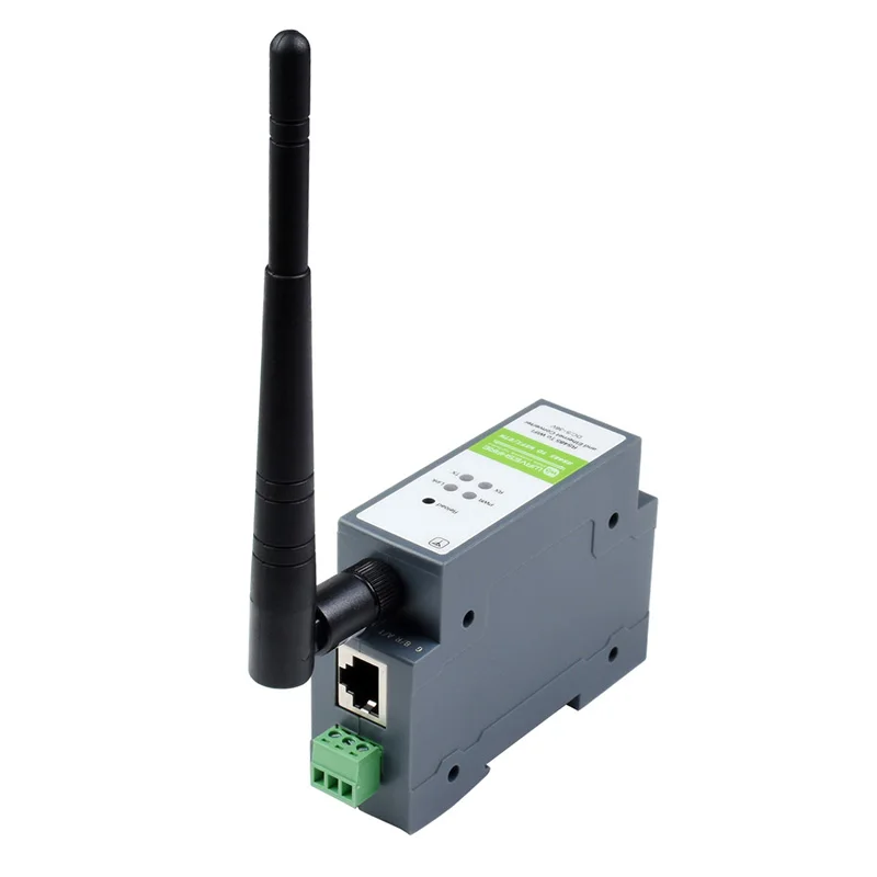 Servidor Serial de Montagem em Trilho Modbus Mqtt Gateway Módulo Rs485 para Wi-fi Ethernet