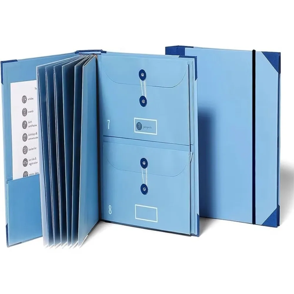 Portable In Case I Go Missing Binder Large Capacity File Tools Accordion Storage Folders Multiple Pockets_voghion.com