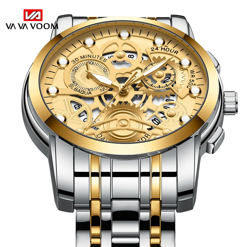 Top Brand Watch Men Business Date Clock Waterproof Luminous Hands Stainless Steel Watches Mens Luxury Sport Quartz Wrist Watch