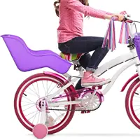 Siège de poupée de vélo pour enfants, adapté à la plupart des poupées et des animaux en peluche, mignon, facile à installer, siège de vélo pour enfants, accessoire de fixation de vélo 2