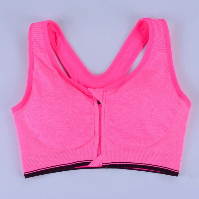 Front Zipper Sports Bra Top Women Sports Bras,Breathable Wirefree Padded  Push Up Sports Top,Fitness Gym Yoga Workout Bra - AliExpress