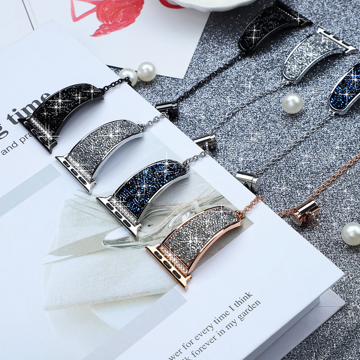 Metal Strap for Apple Watch Band Ultra 8 7 45mm 44mm Women Stainless Steel Bracelet Wristband for iWatch 6 5 4 SE 42mm 41mm 40mm