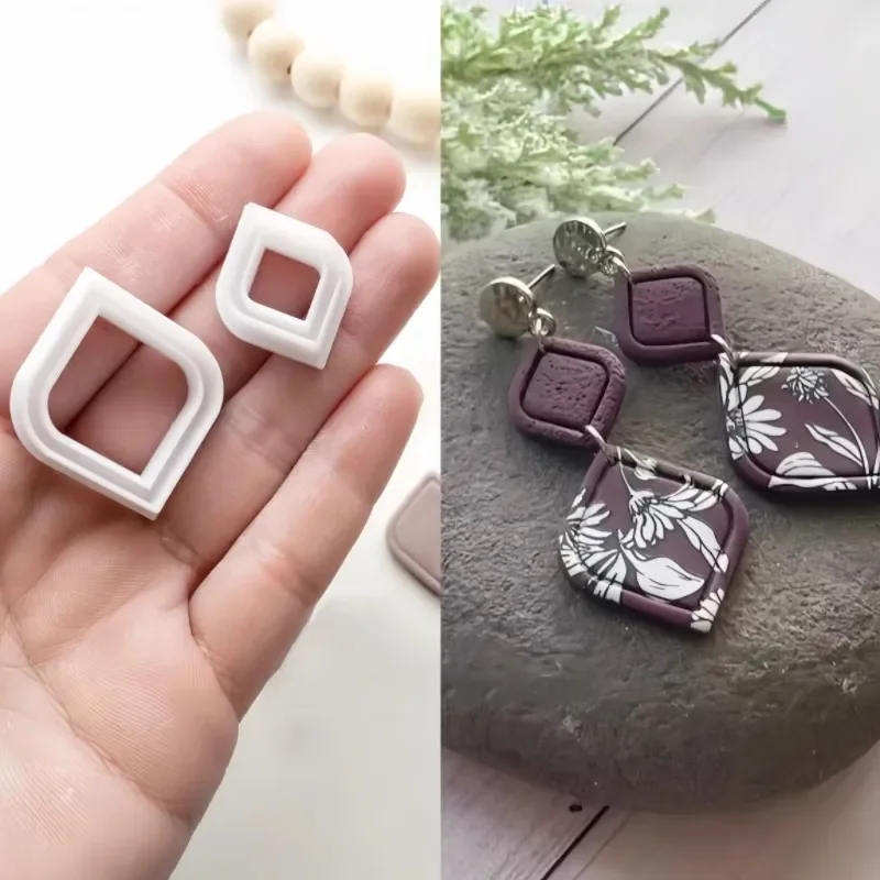 Polymer Clay Cutter Polymer Clay Tool Diy Earring Pendant Jewelry Molding Cutting Mold Ceramic Tool