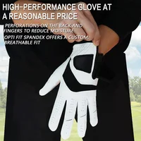 5 Pcs Golf Gloves Men Leather Palm Left Right Hand Rain Grip Wear Resistant Flexible Comfortable Drop Shipping 2