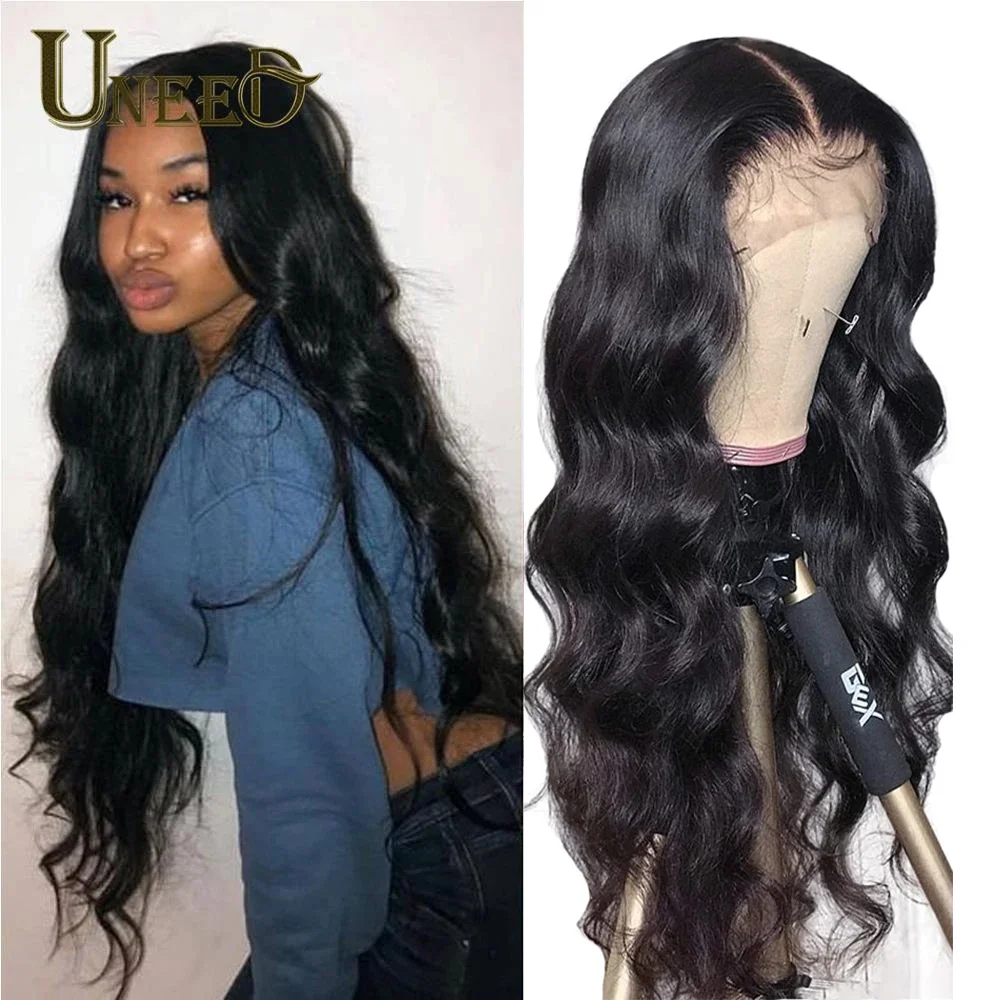 13x4 Lace Frontal Wigs Body Wave Lace Front Human Hair Wigs For Women Pre Plucked Peruvian Body Wave Remy Hair Baby