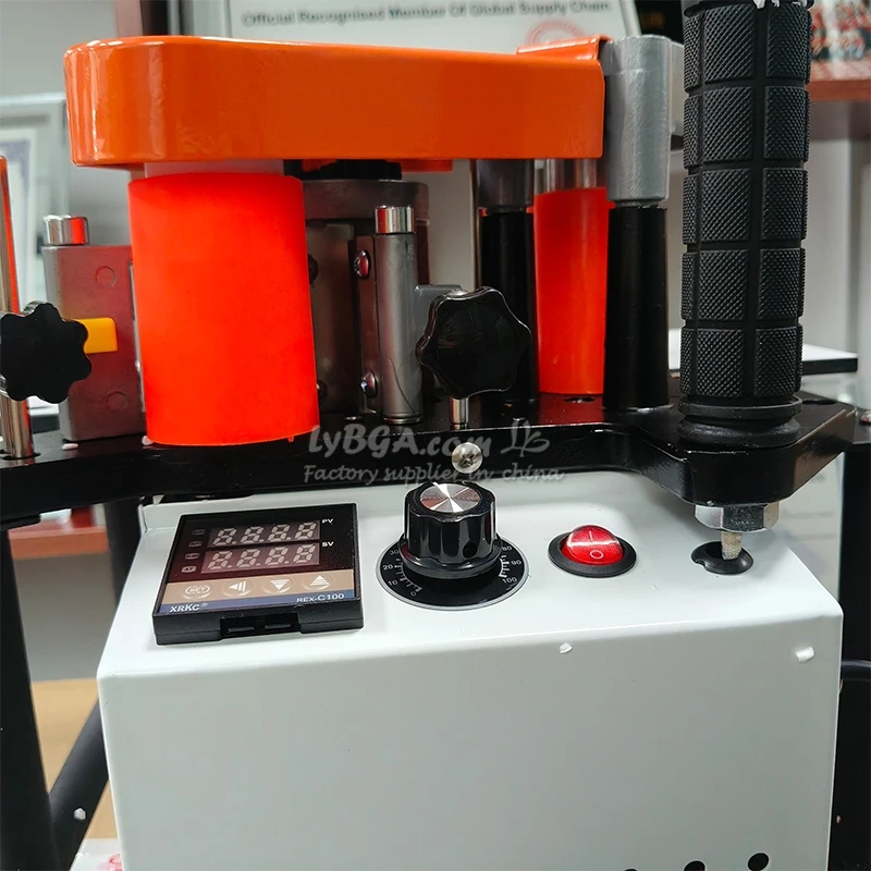 Tragbare Kantenanleimmaschine 1200W mit Zwei-Seiten-Klebefunktion, Einstellbarer Geschwindigkeit und 1000ml Behälter für Holz/PVC – Ideal für DIY-Projekte – Detail 17