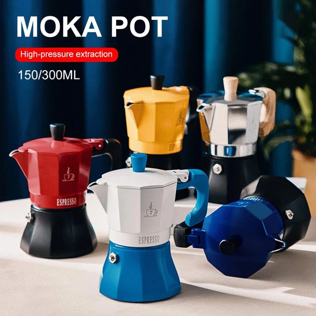 Moka Pot - Authentic Italian Coffee Maker for Rich Bold Espresso -  Stainless Steel Stovetop Espresso Maker with Ergonomi - AliExpress