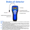 Brake Fluid Tester High Precision Car Brake Fluid Detector with Color LCD Screen Audible Alarm DOT3 DOT4 DOT5.1 ENV4 ENV6 Tester 4