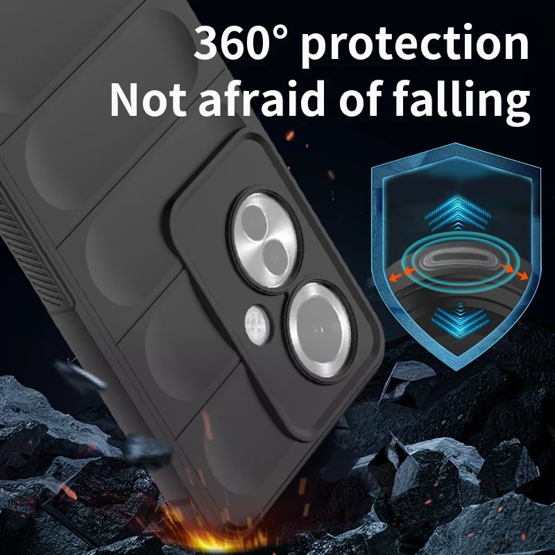 Shockproof Liquid Silicone Phone Case in Elegant Coque Design