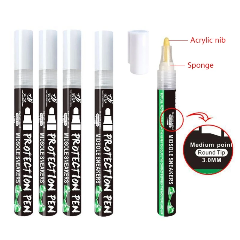 Protection Pen for Sneakers 2Pcs Multifunctional Cleaning Pen Shoe Care Anti-oxidation Brushes Tool Sports Shoe Care K1KF