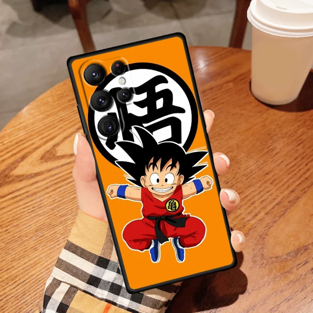 thumbnail image 1 of Anime D-Dragon Balls For Samsung Galaxy S23 S22 S21 S20 FE S10 S9 S10E S8 Plus Ultra Lite 5G Black Phone Case, 1 of 5