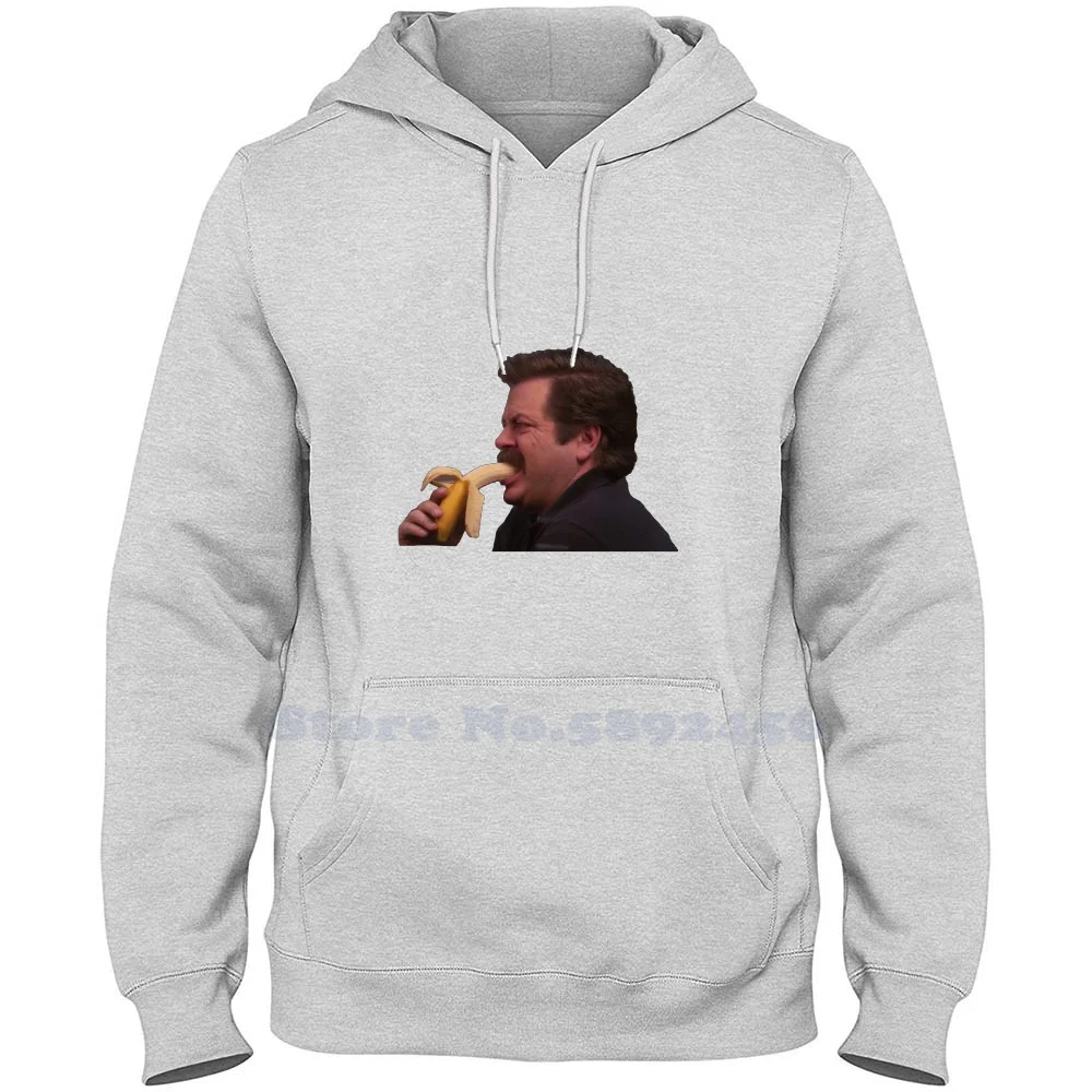 

Толстовка Ron Swanson с длинным рукавом и бананом, Повседневная Толстовка из 100% хлопка