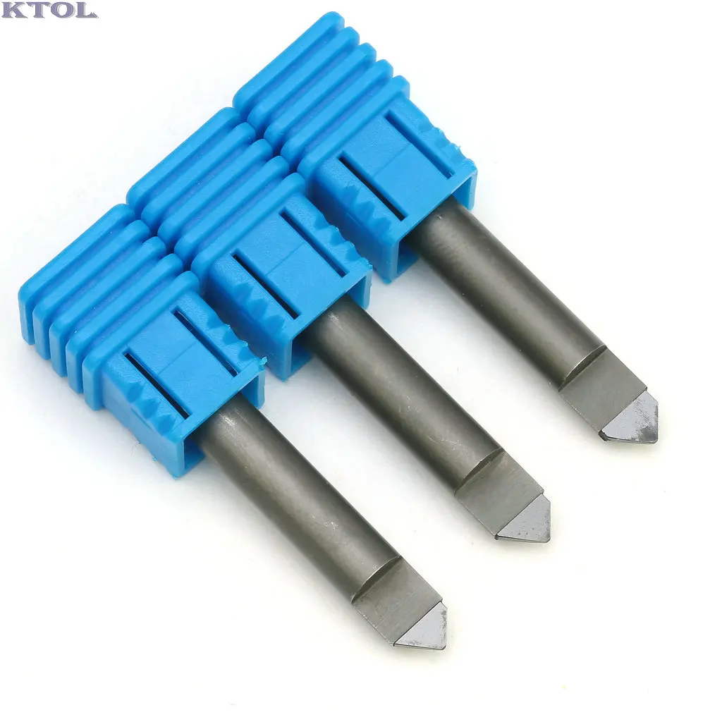 02mm45DegreeVBitCNCEndMillDiamondPCDToolsStoneCutterHARD