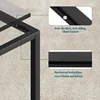 Glass Coffee Table Modern Coffee Tables Simple Rectangular Center Table with Open Space for Living Room Home Office 3