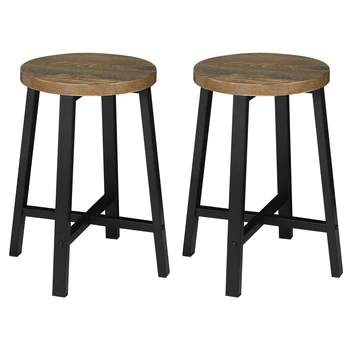 WOLTU 2 PZ/SET Sedie da Pranzo Sgabello da Cucina in Stile Industriale con Gambe in Metallo per Sala da Pranzo Soggiorno Ristorante Caffetteria Pub 1