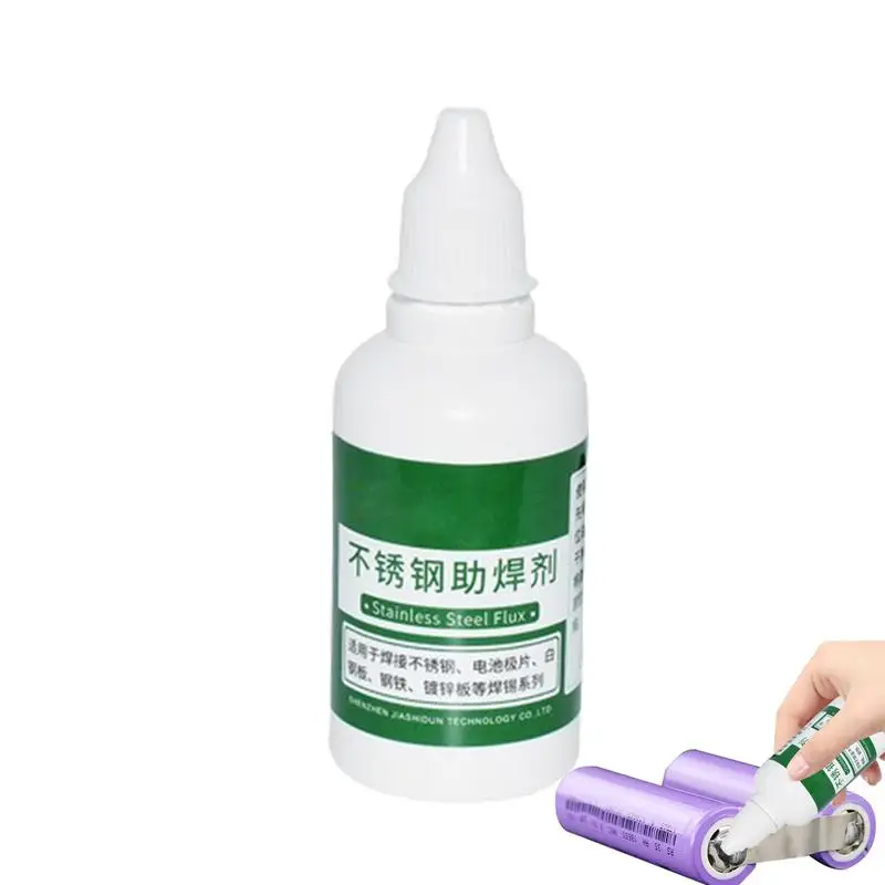 

Soldering Flux 50ml Silver Solder Flux Metal Bonding Adhesive Rinse-Free DIY Soldering Assistant Fluid With Dispensing Tip