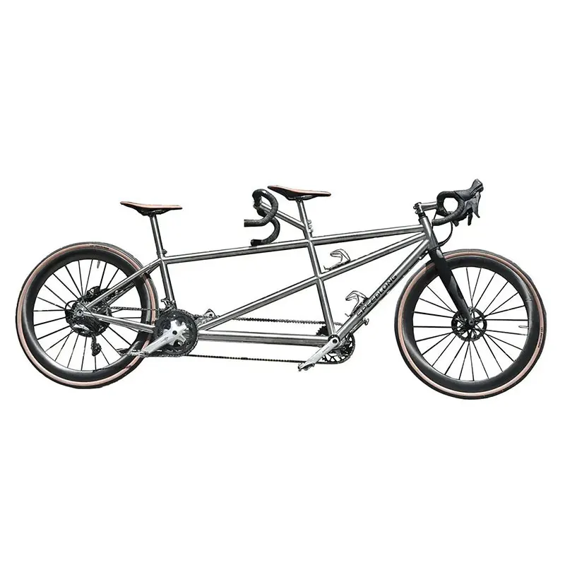 Bici In Titanio Tandem Personalizzata Mario24, Bicicletta Doppia Personalizzata, 700C * 45
