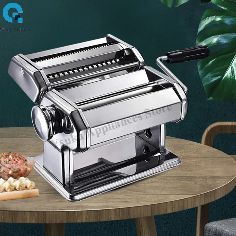 Noodle Maker Machine Pasta Maker Machine Stainless Steel Fresh Pasta for Spaghetti Making Noodle Cutter