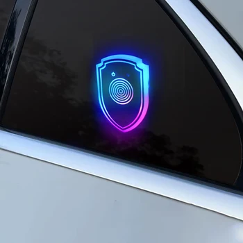 Dream Color LED decorate Light vibration sensitive Illuminated Car Triangle Window Decorative Lights, car window atmospher Light 1