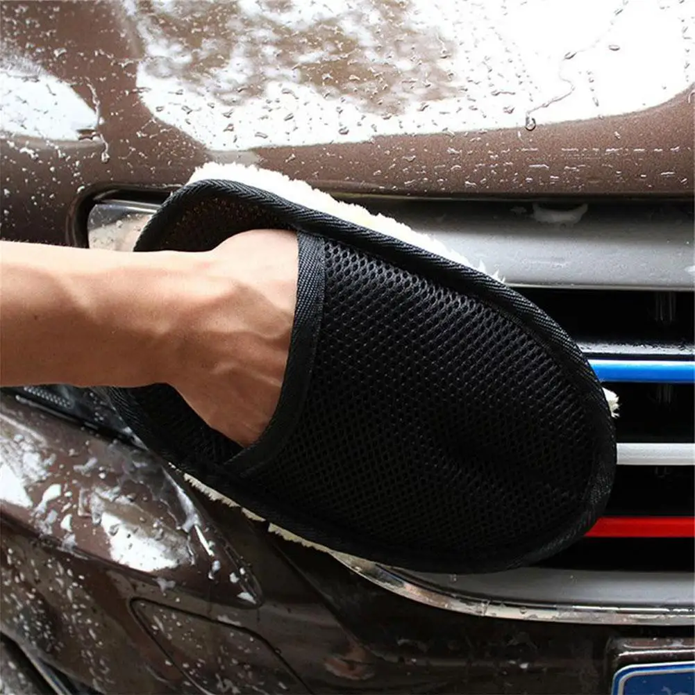 Car Wool Cashmere Washing Gloves For Kia Sportage Ceed Sorento Cerato Forte