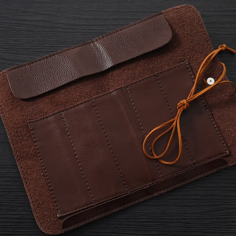 

Tools Knives Roll Up Bag Carving Pocket Knives Leather Bag Storage Organizer