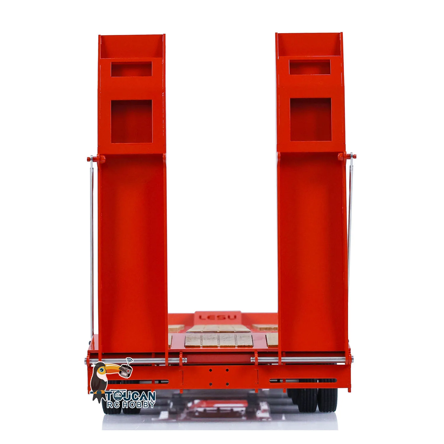 LESU Accessories Metal Flatbed Trailer Finished Spare for Toys 1/14 RC Hydraulic Dumper Truck Tipper Car Parts THZH1774 5