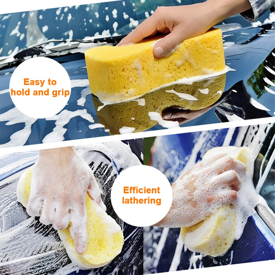 Car Wash Sponge, Sponges for Cleaning,Thick Foam Mulfonctional Scrubber  Kit, Easy Grip Sponge for Car Kitchen Bathroom Household - AliExpress