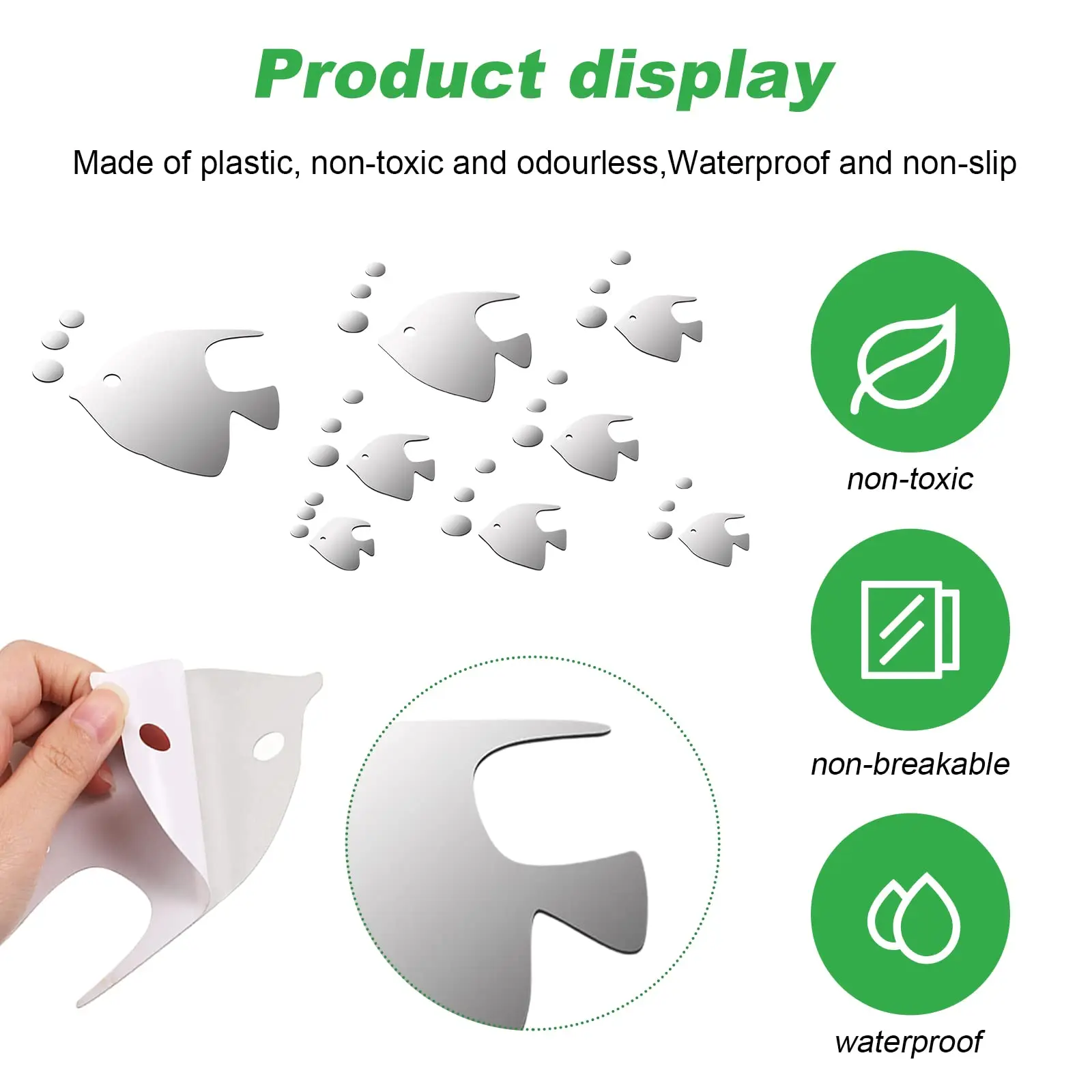 3D Mirror Stickers for Refrigerator Home Decor