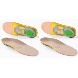 Plantar Fasciitis Gel Arch Support Insoles - Comfort Shoe Inserts for Athletic Use (2 Pairs - Gray)