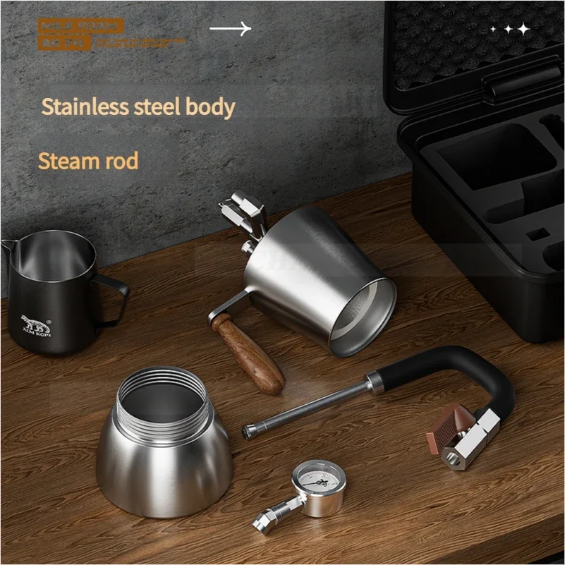 HomeWise AK-74 Portable Milk Frother Stainless Steel Milk Steamer Water Vapor Separator Drying vapour Coffee Making Milk Coffee 6