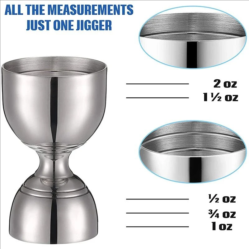 New Cocktail Shaker Set Stainless Steel Bartender Kit Cocktail Mixer Wine Martini Shaker Party Bar Tools