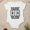 Funny Newborn Clothes Creative New Cotton Summer Baby Boy Bodysuit “I Just Spent 9 Months on The Inside” Toddler Girl Onesies 1